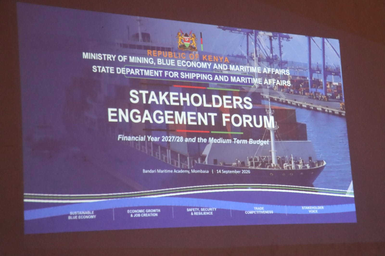 A stakeholders Forum at BMA Mombasa