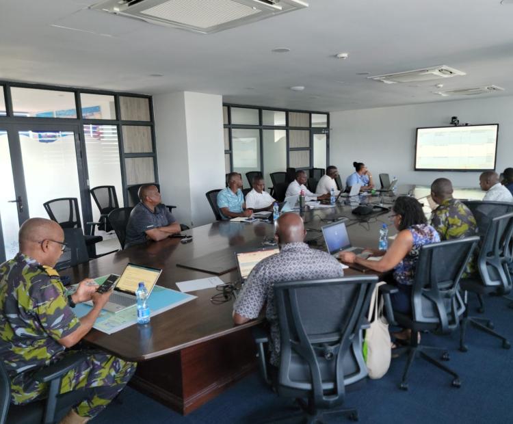 Participants during the three-day high-level multi-agency meeting to review and update Kenya’s National Maritime Security Risk Register in a Mombasa hotel.